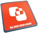 square coaster with 1 colour print