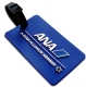 stepped 2-D luggage tag