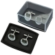 clear top plastic cufflink box