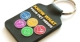stepped 2-d soft pvc FLEXIFOB keyring