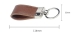 executive pu leather loop handle keyring - size