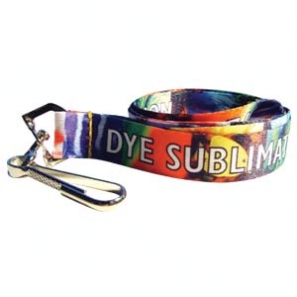 dye sublimation printed smooth polyester lanyards