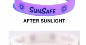 silicon wristbands - UV "sun safe"