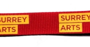 silk screen printed fabric wristband keyrings